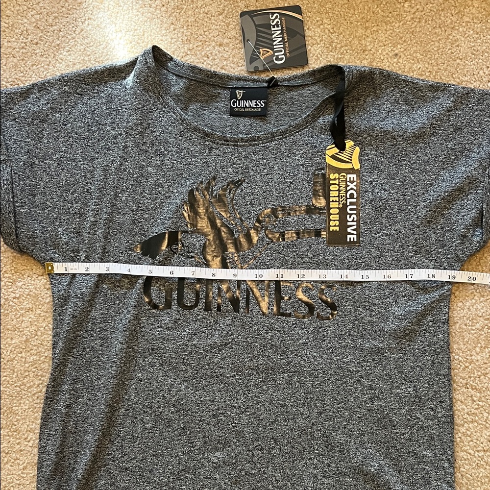 Guinness Heather Gray Women's Short Sleeve Tee - Picture 8 of 11